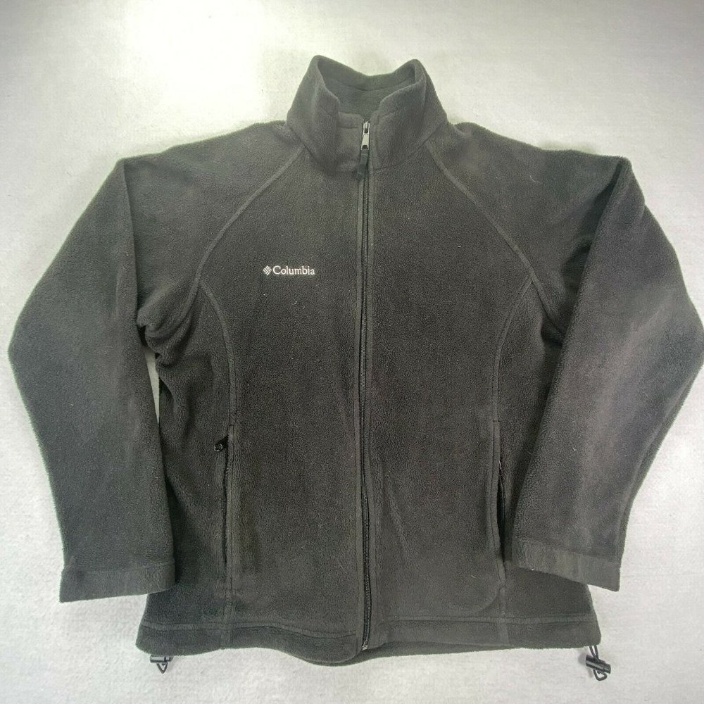 Columbia Women’s Black Full Zip Fleece Jacket Size Large